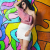 Loose Fit Stone Wash Jeans skirt pic