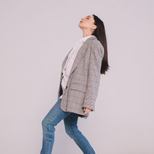 Tapered Leg Raw Denim Jeans