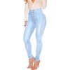 Skinny Fit Light Wash Jeans vm013 1